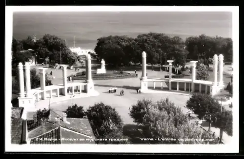 AK Varna, Lentrée de jardin de mer