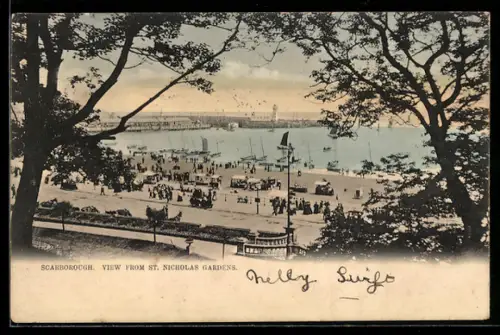 AK Scarborough, View from St. Nicholas Gardens
