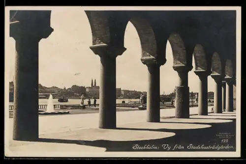 AK Stockholm, Vy från Stadshusträdgården