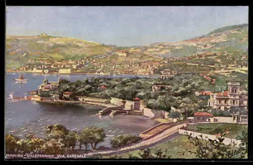 AK Beaulieu, Villefranche, Vue generale