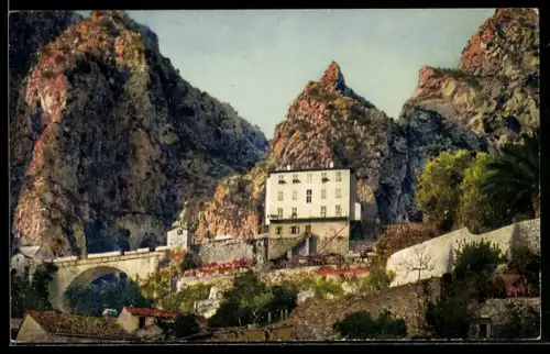 AK Menton, Le Pont Saint-Louis, La Frontière