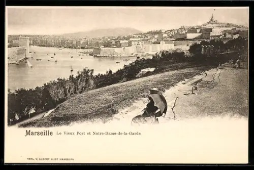 AK Marseille, Le Vieux Port et Notre-Dame-de-la-Garde