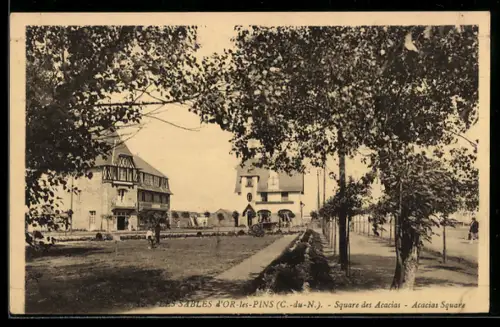 AK Les Sables d`Or-les-Pins /C.-du-N., Square des Acacias