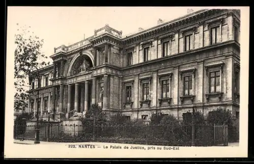 AK Nantes, Le Palais de Justice, pris au Sud-Est