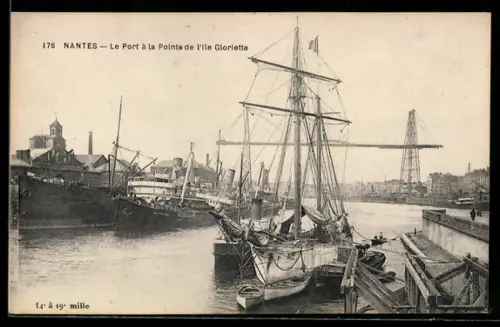 AK Nantes, Le Port à la Pointe de l`île Gloriette