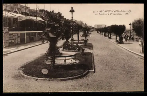 AK Arcachon /Côte d`Argent, Le Boulevard Promenade
