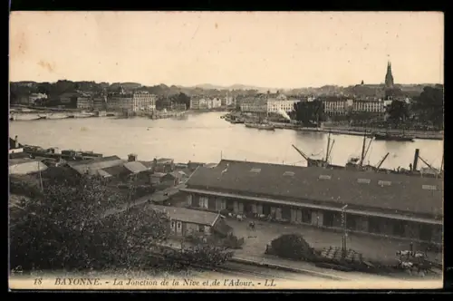 AK Bayonne, La Jonction de la Nive et de l`Adour