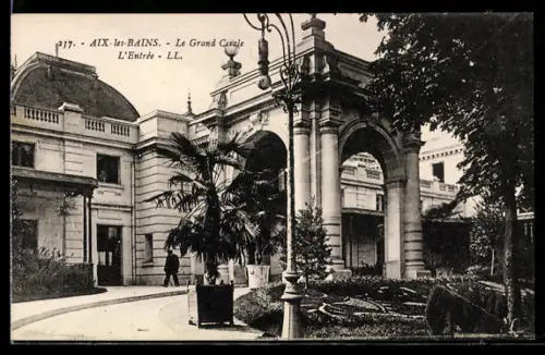 AK Aix-les-Bains, Le Grand Cercle, L`Entrée