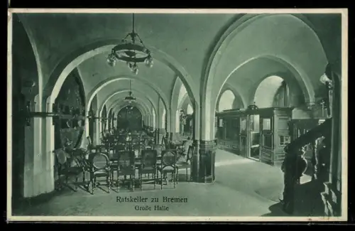 AK Bremen, Ratskeller, Grosse Halle