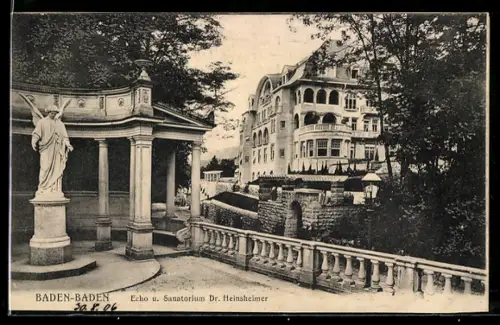 AK Baden-Baden, Echo u. Sanatorium Dr. Heinsheimer