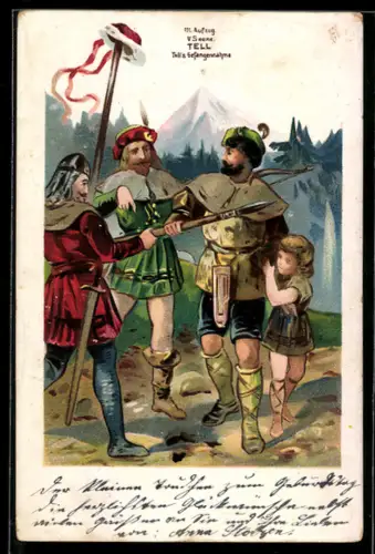 AK Gefangennahme von Wilhelm Tell