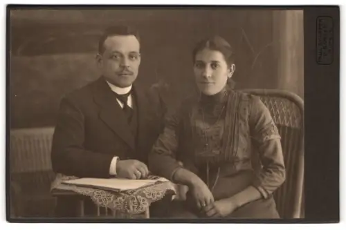 Fotografie Paul Schäfer, Barmen, Alleestrasse 14, Porträt eines Paares