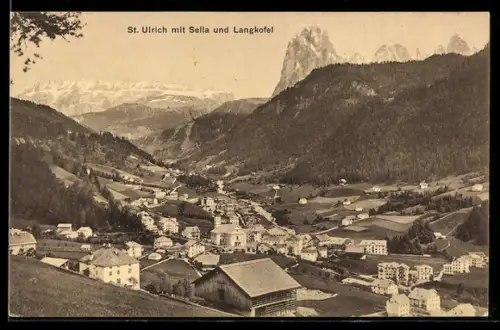 AK St. Ulrich, Vista del Sella e Langkofel