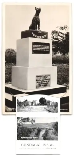 Leporello-AK Gundagai, Snake Gully, Pioneer`s Monument, District Hospital