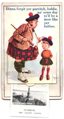 Leporello-AK Dunoon, Esplanade, East Bay, Pavilion, Pier Road