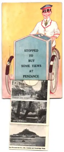 Leporello-AK Penzance, Harbour, Market Jew Street, Castle Hornech