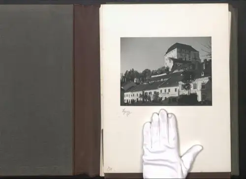 Fotoalbum mit 63 Fotografien, Ansicht Steyregg, Burgen, Schlösser, Oberösterreich, Puchberg, Mauthausen, Breitenau