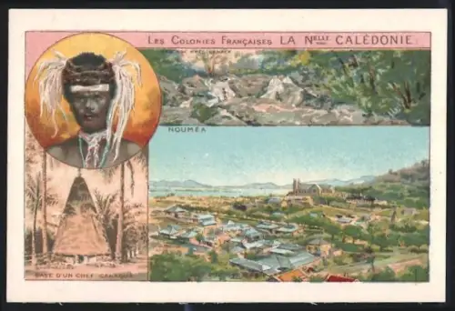 Sammelbild Cambrai, Arlatte & Co Chicorée Bleu-Argent, Les Colonies Francaises, La Nouvelle Caledonie