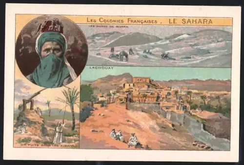 Sammelbild Cambrai, Arlatte & Co Chicorée Bleu-Argent, Les Colonies Francaises, Le Sahara
