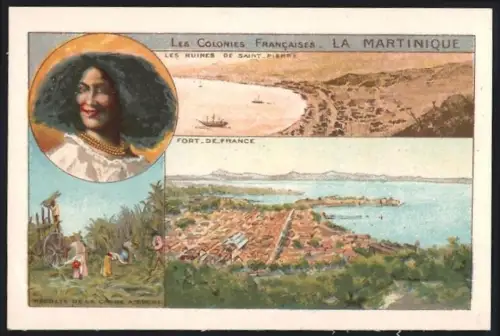 Sammelbild Cambrai, Arlatte & Co Chicorée Bleu-Argent, Les Colonies Francaises, La Martinique