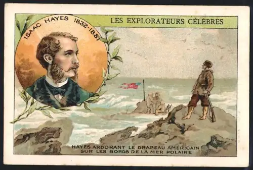 Sammelbild Cambrai, Arlatte & Cie Chicorée Bleu-Argent, Explorateur Isaac Hayes