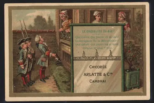 Sammelbild Cambrai, Arlatte & Cie Chicorée Bleu-Argent, Le Chevalier du Guet