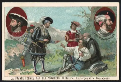 Sammelbild Cambrai, Arlatte & Co Chicorée Bleu-Argent, Bayard et le Connetable