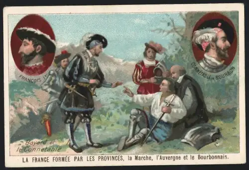 Sammelbild Cambrai, Arlatte & Co Chicorée Bleu-Argent, Bayard et Connetable, La Marche