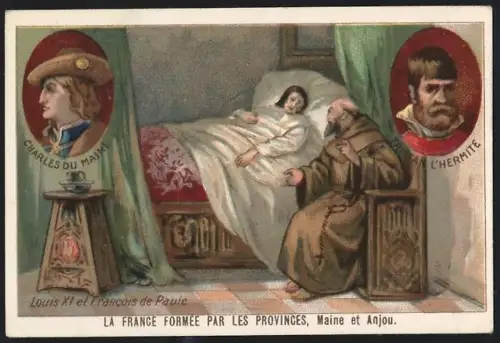 Sammelbild Cambrai, Arlatte & Cie Chicorée Bleu-Argent, Louis XI et le Francois de Paule