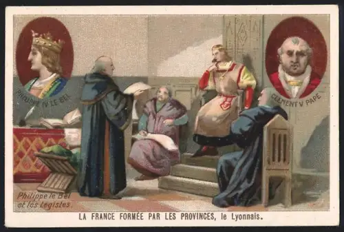 Sammelbild Cambrai, Arlatte & Cie Chicorée Bleu-Argent, Philippe le Bel et les Legistes