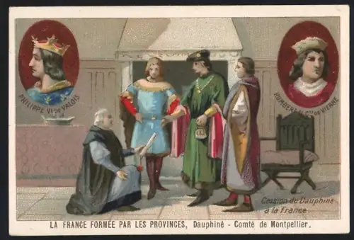 Sammelbild Cambrai, Arlatte & Cie Chicorée Bleu-Argent, Cession du Dauphine