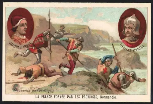 Sammelbild Cambrai, Arlatte & Cie Chicorée Bleu-Argent, Descente de Formigny