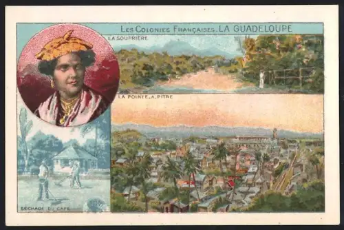 Sammelbild Cambrai, Arlatte & Co Chicorée Bleu-Argent, Les Colonies Francaises, La Guadeloupe