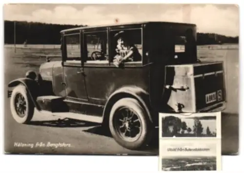 Leporello-AK Bengtsfors, Sjön Ärtingen, Skapafors, Kyrkan