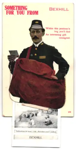 Leporello-AK Bexhill, Egerton Park, Parish Church, Convalescent Home