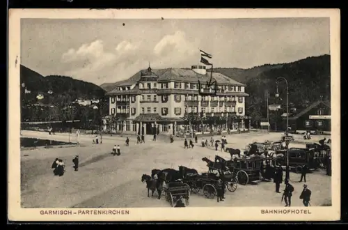 AK Garmisch-Partenkirchen, Bahnhofhotel