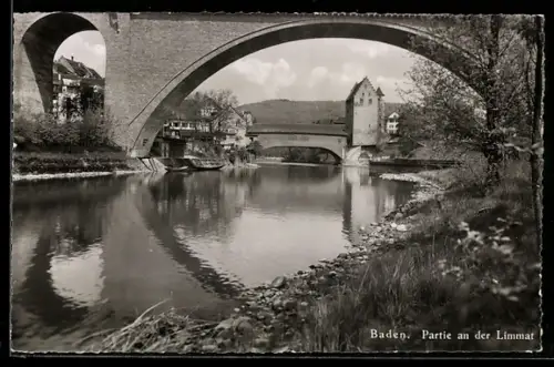 AK Baden, Partie an der Limmat