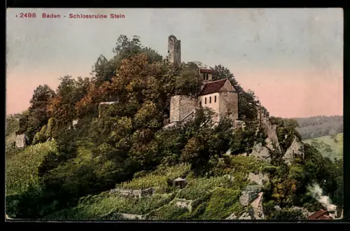 AK Baden, Schlossruine Stein