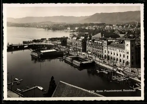 AK Zürich, Fraumünsterpost, Bauschänzli