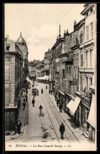 AK Épinal, La Rue Léopold Bourg