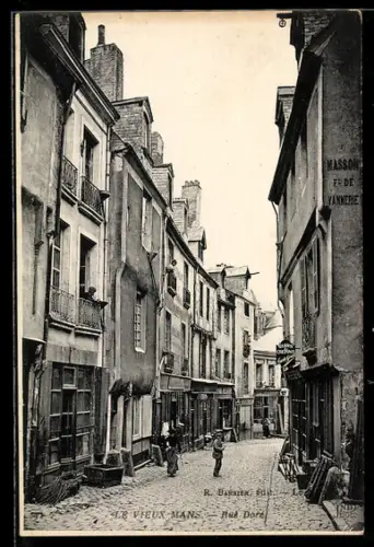 AK Le Vieux Mans, Rue Doré