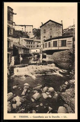 AK Thiers, Coutellerie sur la Durolle