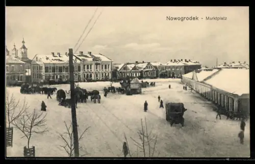 AK Nowogrodek, Marktplatz