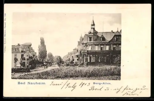 AK Bad Nauheim, Burg-Allee