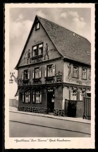 AK Bad Nauheim, Gasthaus Zur Krone, Bes. R. Grimm