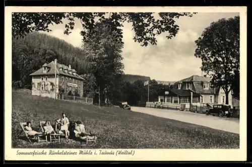 AK Usingen /Taunus, Pension zur Runkelsteiner Mühle, Bes. Alb. Müller