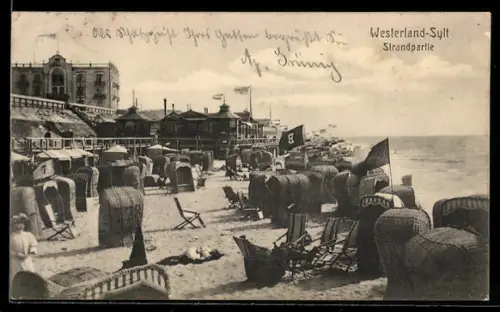 AK Westerland-Sylt, Strandpartie