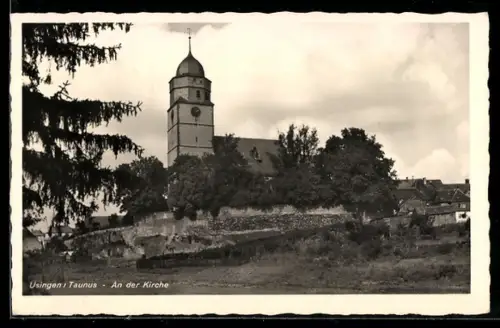AK Usingen /Taunus, An der Kirche
