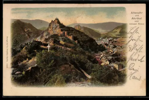 AK Altenahr /Ahrthal, Blick vom weissen Kreuz