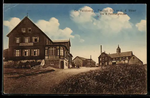 AK Gr. Feldberg i. Taunus, Die 3 Feldberghäuser